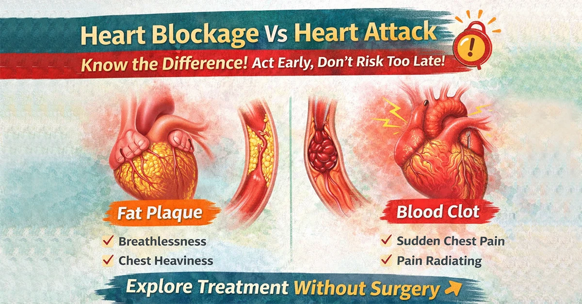 heart blockage Vs heart attack