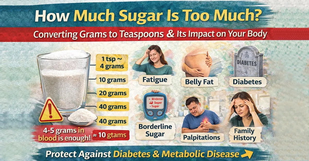 how much sugar is too much